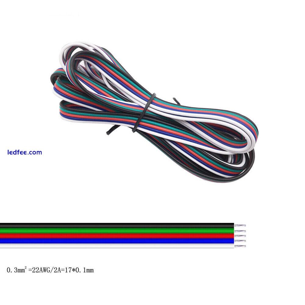 22AWG Extension Wire Cable Cord for ws2812b ws2812 RGB CCT RGBW Led Strip Light 5 