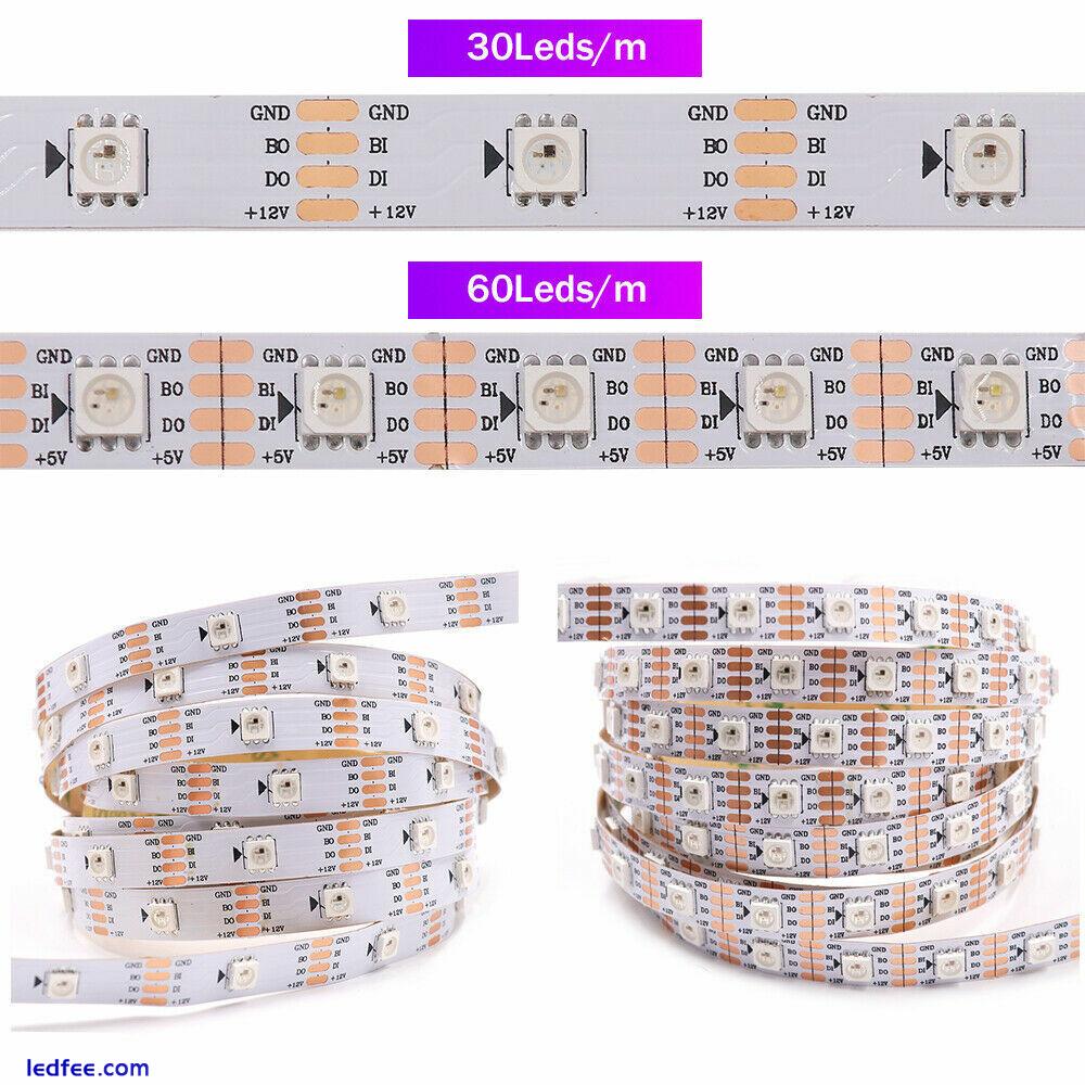 WS2815 12V RGB LED Pixels Strip Light Individually Addressable Dual Signal 1-5M 1 