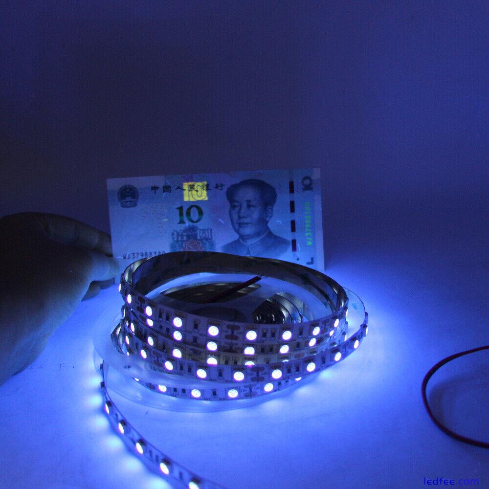 365nm Ultaviolet 5M 10M LED Strip UV Black Light 5050 Bar Party Club RF remote 5 