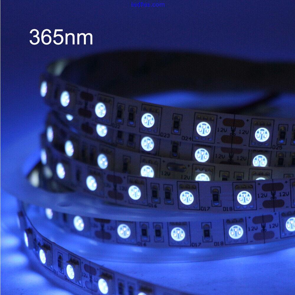 365nm Ultaviolet 5M 10M LED Strip UV Black Light 5050 Bar Party Club RF remote 4 