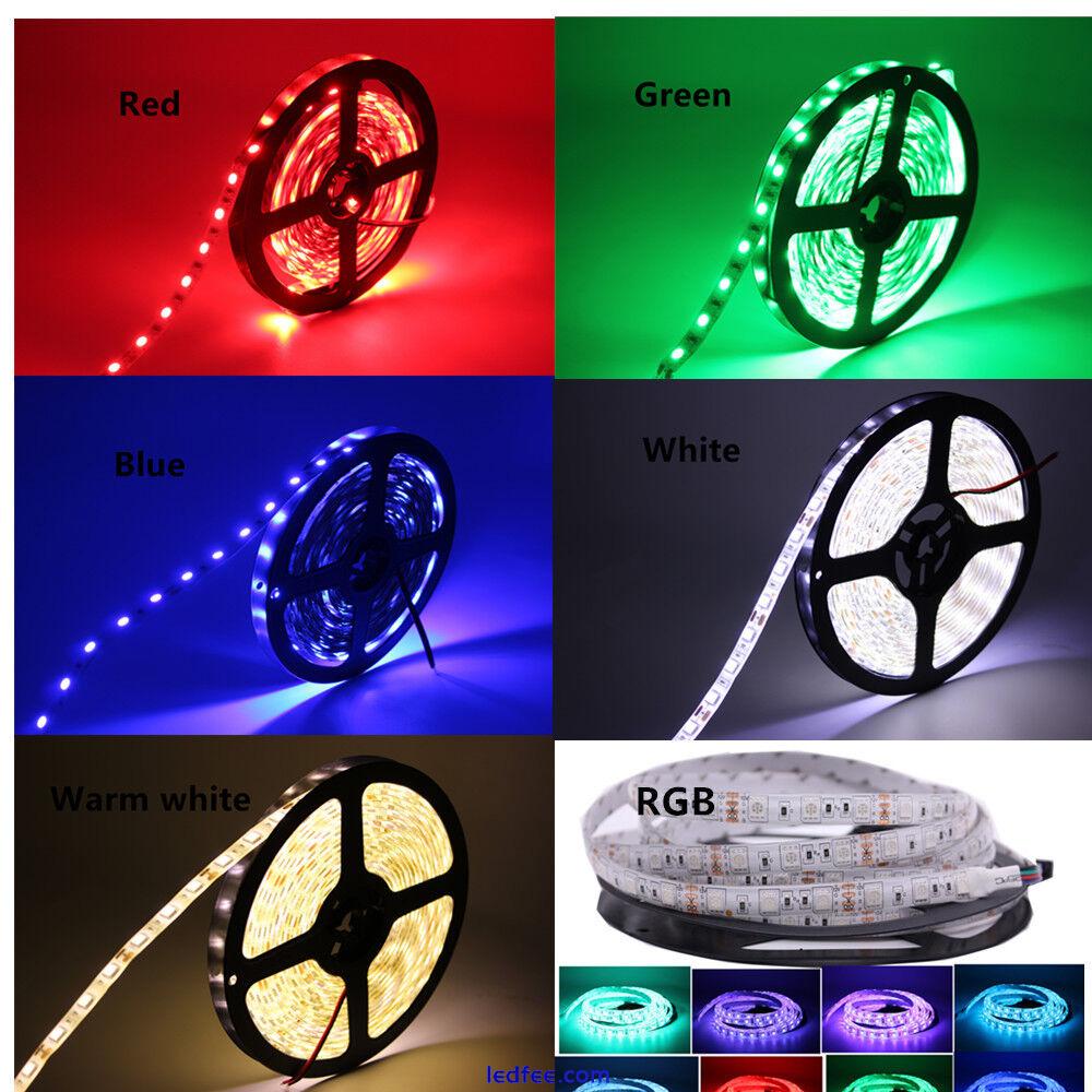 1-5m LED strip Tape Lights SMD 5050 RGB RGBW RGBWW waterproof Decor rope lamp 3 