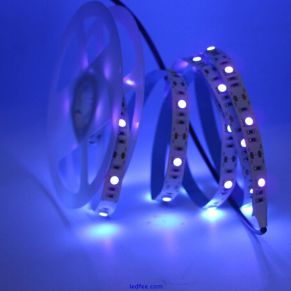 2m 5V 395nm UV Ultraviolet LED Strip Light AAA battery USB Blacklight Lamp Party 4 