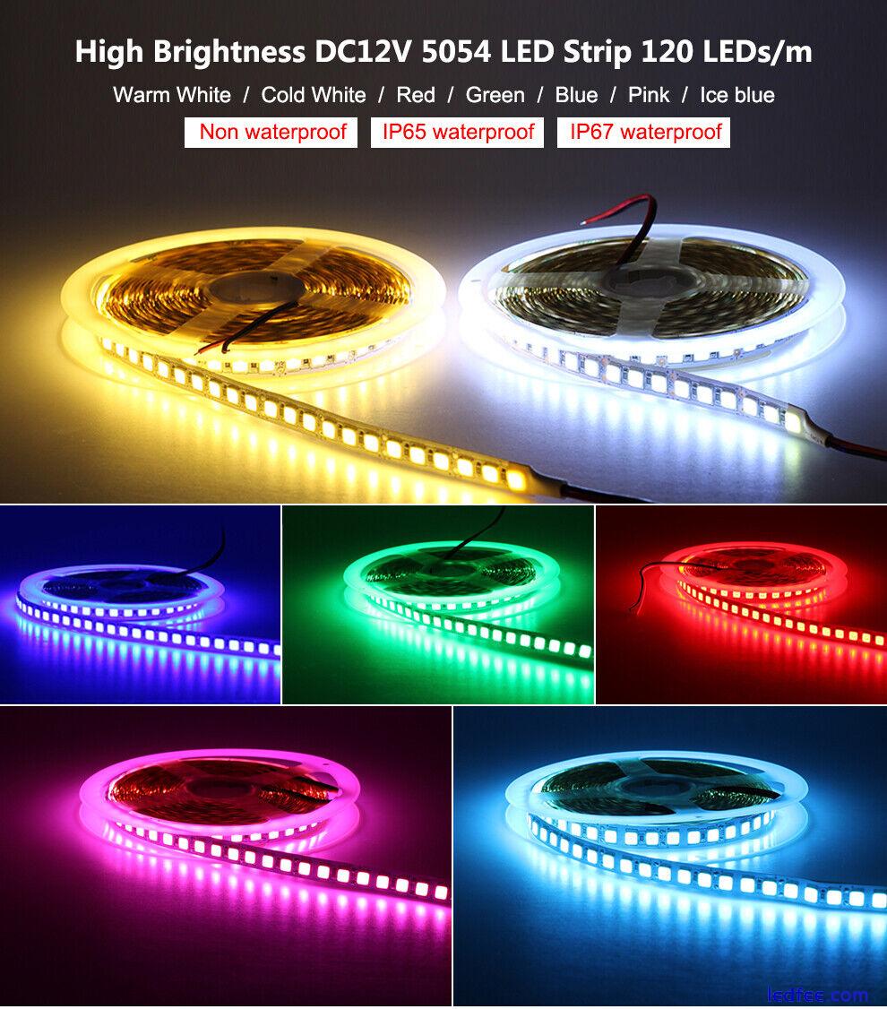 LED Strip 5054 SMD DC 12V Flexible LED Stripe 5M 600LEDs Under Cabinet Light 4 