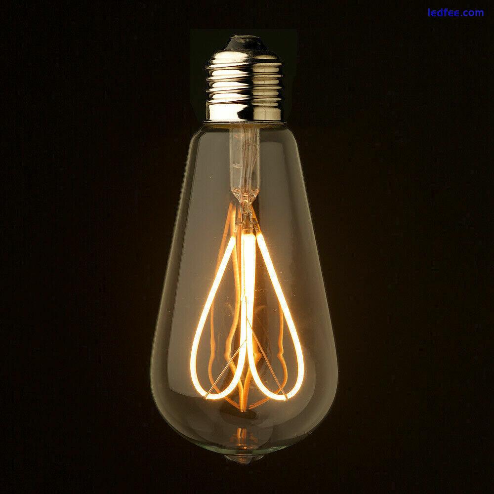 E27 B22 Retro Vintage Edison Flexible LED Spiral Filament Light Bulb 5 