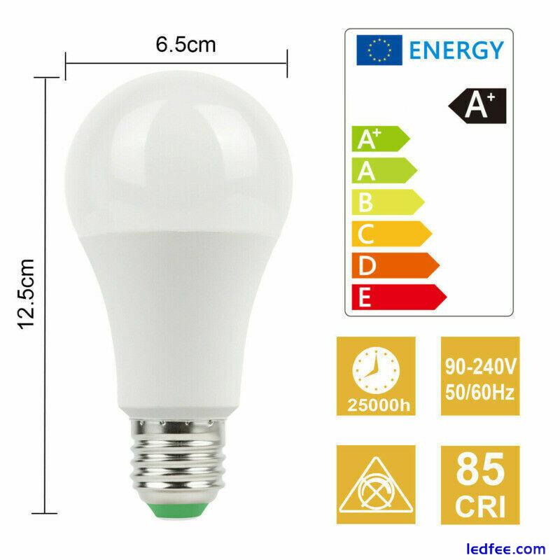 10W RGB Led Bulb Light 16 Colour Changing Remote Control Screw Lamp E27/B22 4 