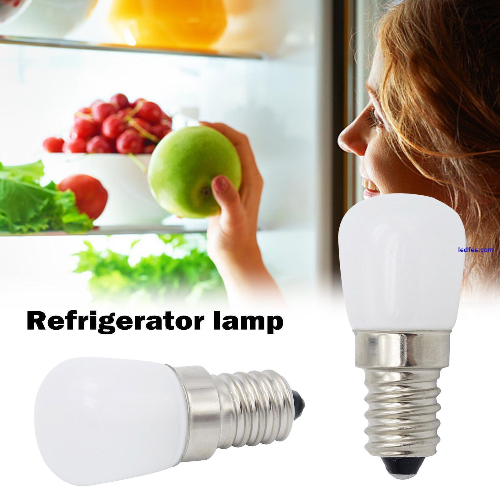 E14 LED Fridge Bulb White 2W LED Refrigerator Light 25W Equivalent Salt Lamp 1 