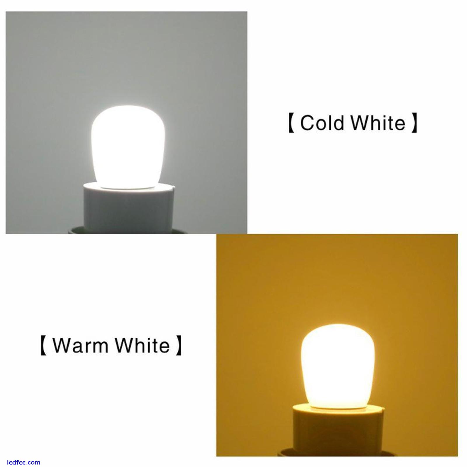 E14 LED Fridge Bulb White 2W LED Refrigerator Light 25W Equivalent Salt Lamp 5 