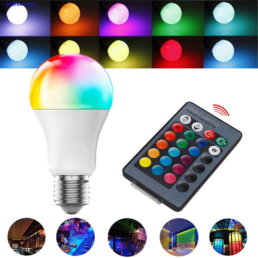 10W 15W 20W RGB LED Light Bulb E27 16 Color Changing Lamp Light Remote Control 1 