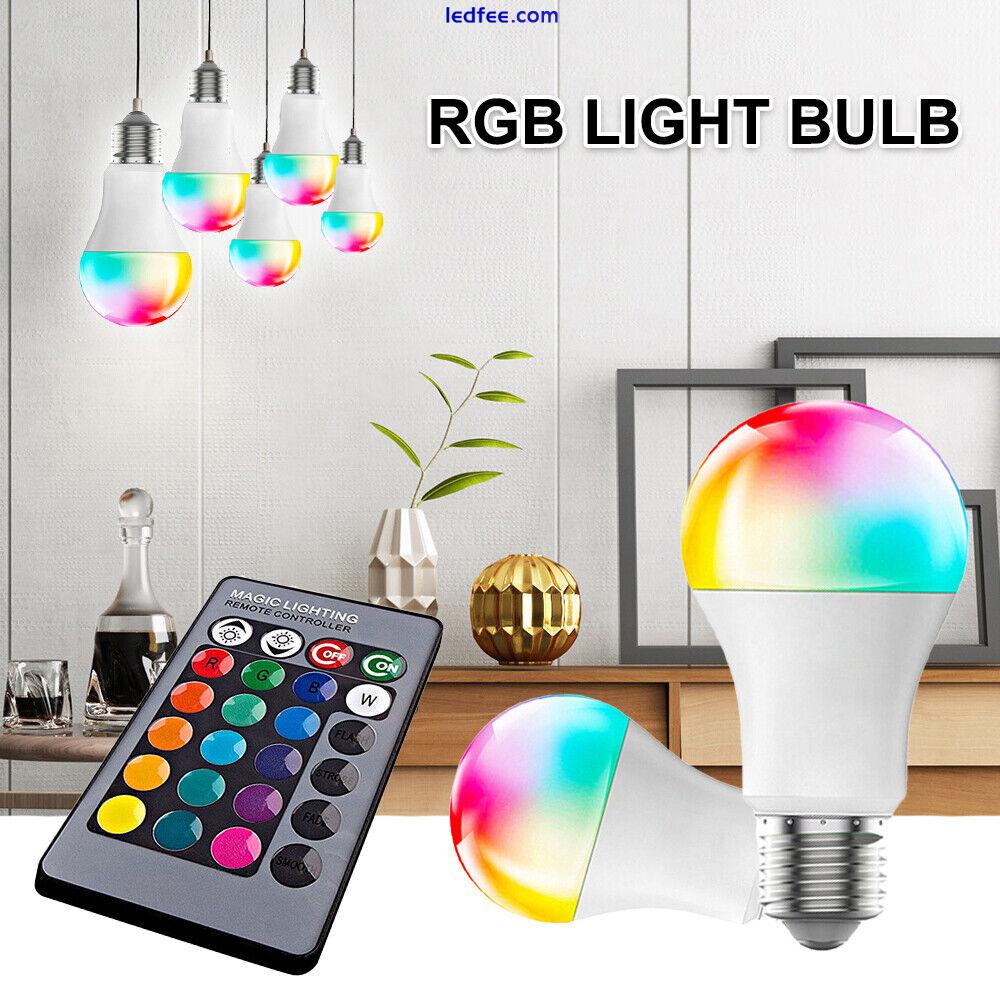 10W 15W 20W RGB LED Light Bulb E27 16 Color Changing Lamp Light Remote Control 2 