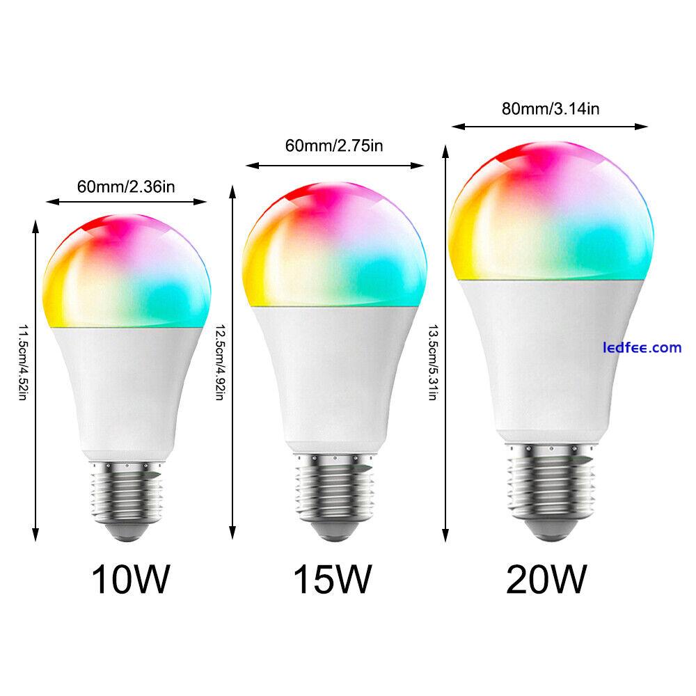 10W 15W 20W RGB LED Light Bulb E27 16 Color Changing Lamp Light Remote Control 0 