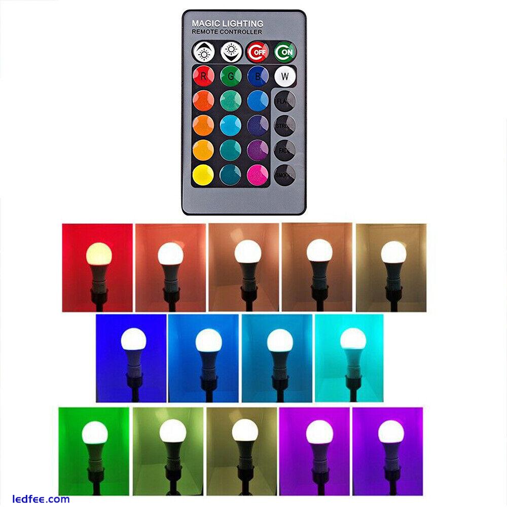 10W 15W 20W RGB LED Light Bulb E27 16 Color Changing Lamp Light Remote Control 5 