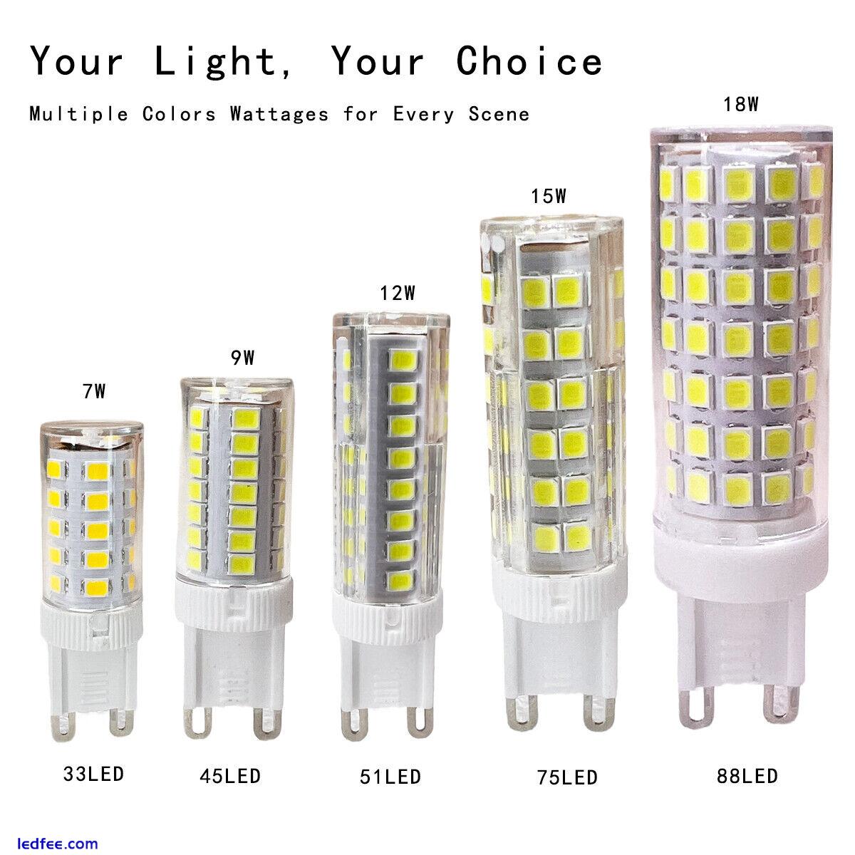 Mini G9 LED Light Bulb 7W - 24W 220V Ceramic 2835 SMD Replace 100W Halogen Lamps 2 