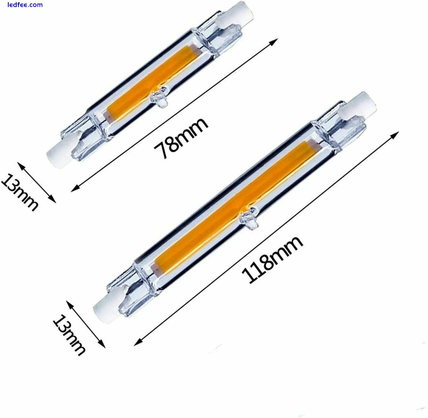 R7S LED Lamp COB 118mm 78mm 15/30W Dimmable Glass Replace Incandescent 110V/220V 5 