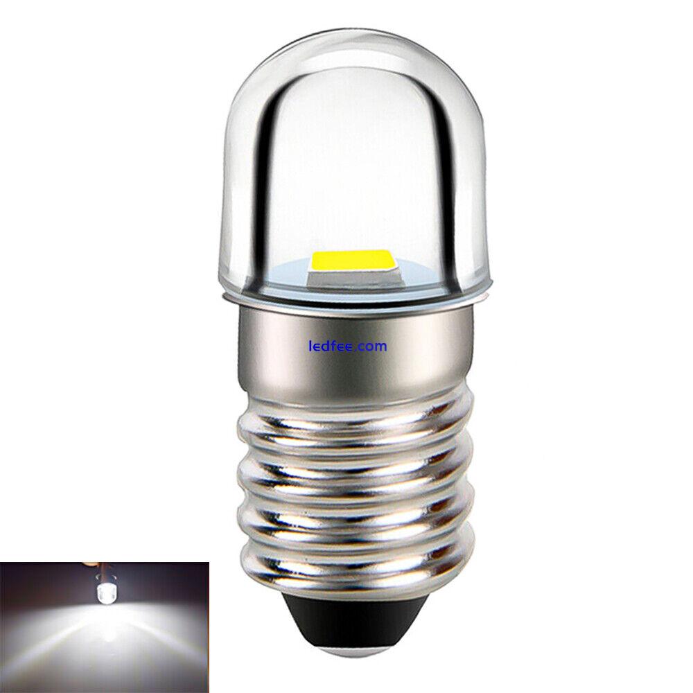 E10 LED Screw 3V/4.5V/6V/12V/18V Flashlight LED Miniature Bulb Replace TorchLamp 4 
