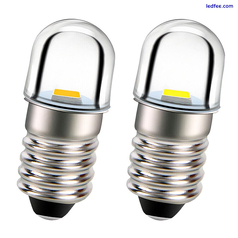 E10 LED Screw 3V/4.5V/6V/12V/18V Flashlight LED Miniature Bulb Replace TorchLamp 0 