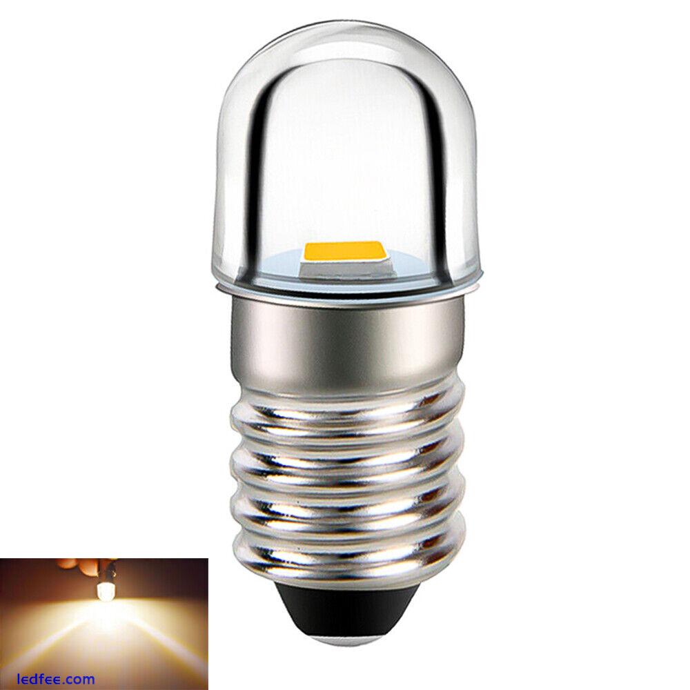 E10 LED Screw 3V/4.5V/6V/12V/18V Flashlight LED Miniature Bulb Replace TorchLamp 5 