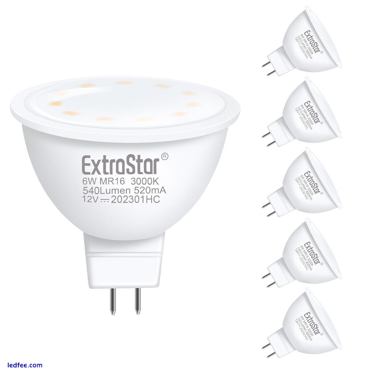 6× MR16 LED Light Bulbs 6W Energy Saving Downlight Spotlight Warm Natural White 1 