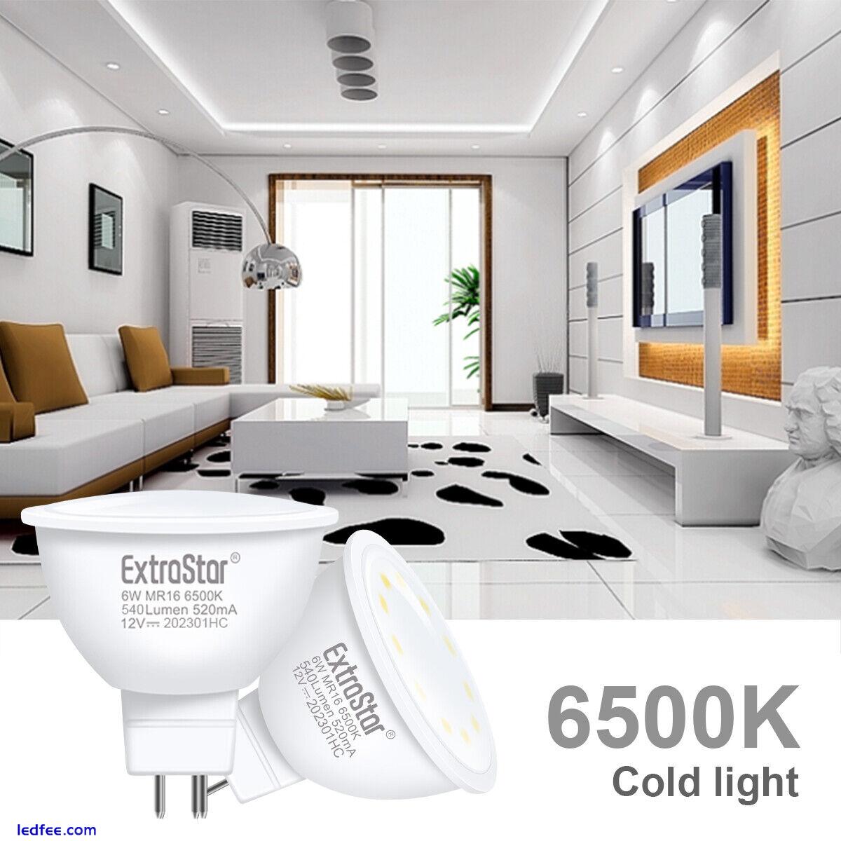 6× MR16 LED Light Bulbs 6W Energy Saving Downlight Spotlight Warm Natural White 3 