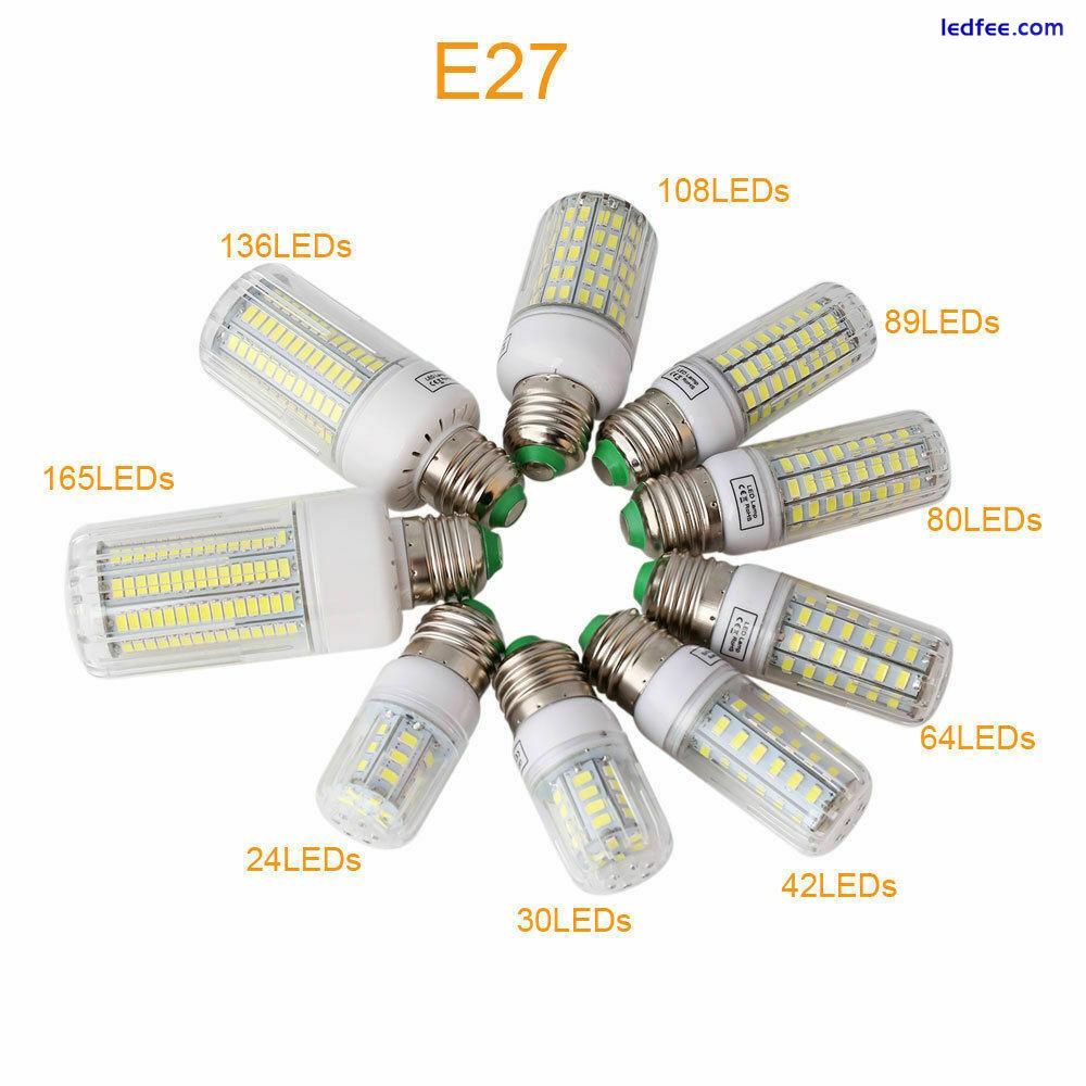 LED Corn Light Bulb Base Super Bright Lamp Bulb 7W-45W 220V E14 E27 Home Light 3 