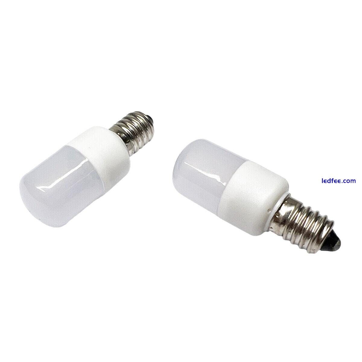 Mini E14 LED Light Bulb 1.5W SMD T22 White Lamps For Refrigerator Freezer 220V 2 