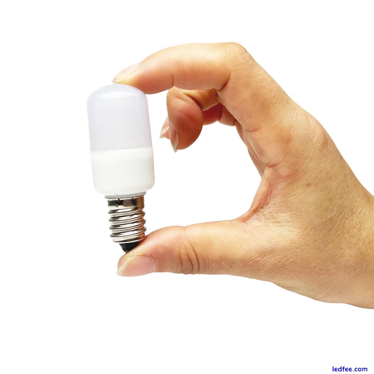Mini E14 LED Light Bulb 1.5W SMD T22 White Lamps For Refrigerator Freezer 220V 3 