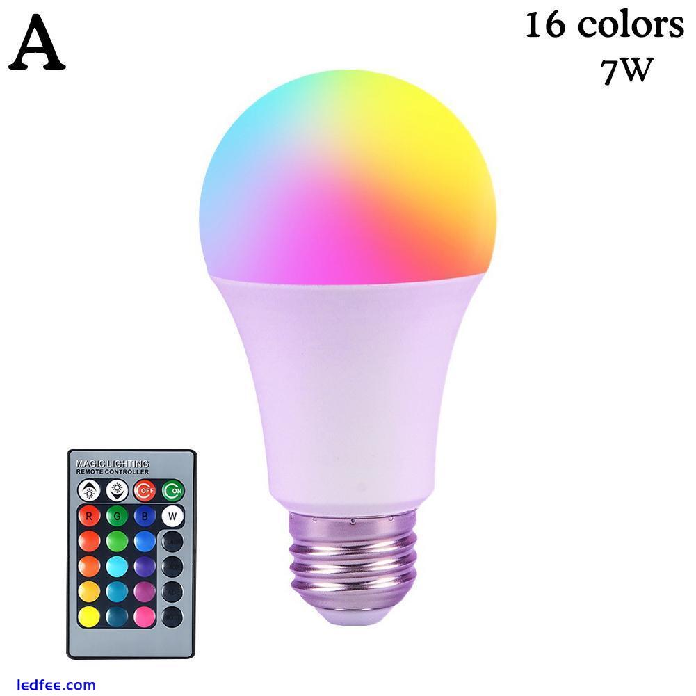 E27 RGBW LED Light Bulb 16 Color Changing With Remote For Home Party Room NEW 5 