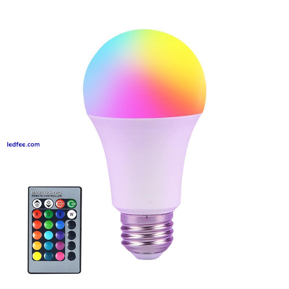 E27 RGBW LED Light Bulb 16 Color Changing With Remote For Home Party Room NEW 3 