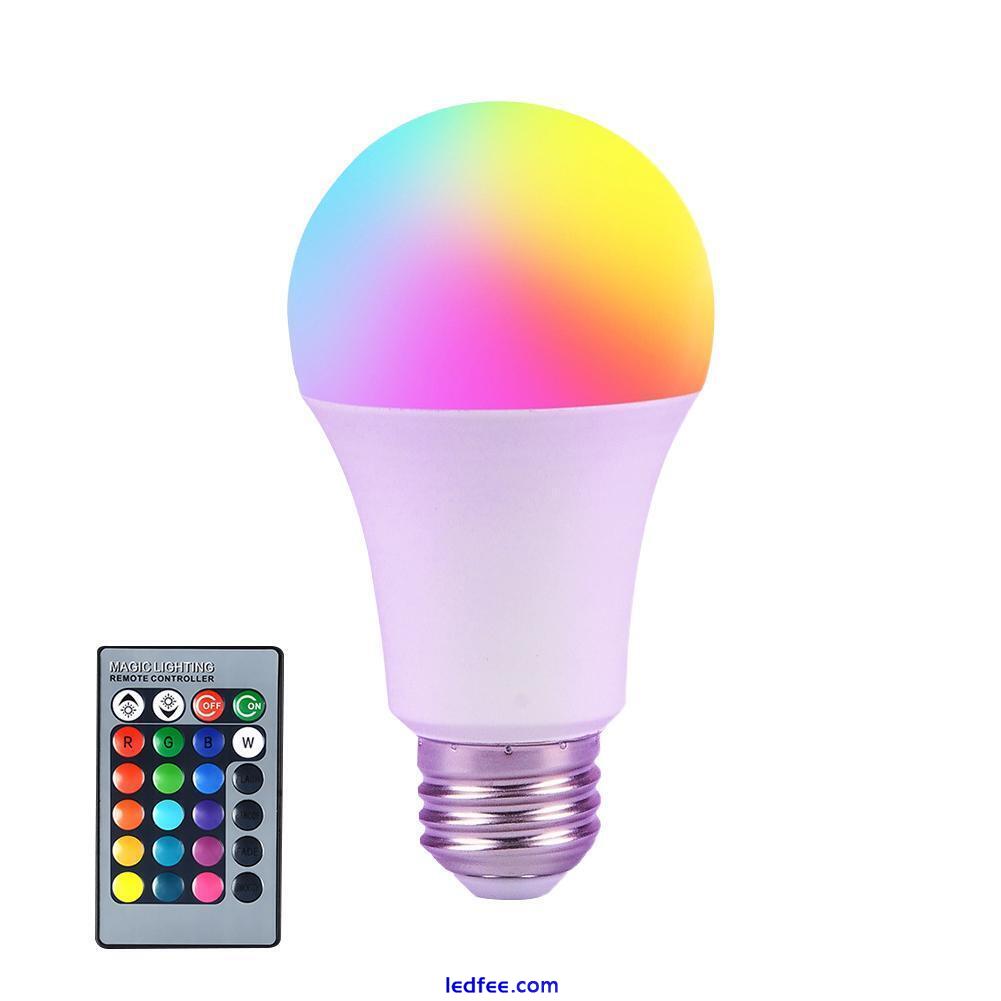 E27 RGBW LED Light Bulb 16 Color Changing With Remote For Home Party Room NEW 4 
