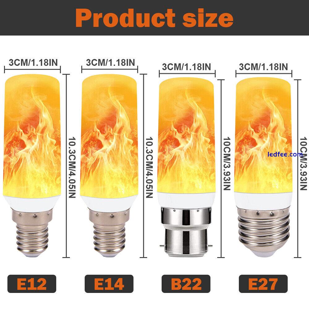 LED Flame Effect Light Bulbs 3Modes Flickering Light Bulbs E26/E27 Standard Base 1 
