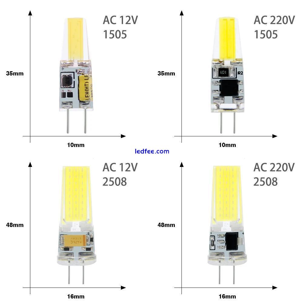 G4 G9 LED COB Light Bulb Dimmable 6W 9W AC/DC 12V 220V Replace Mini Halogen Lamp 1 