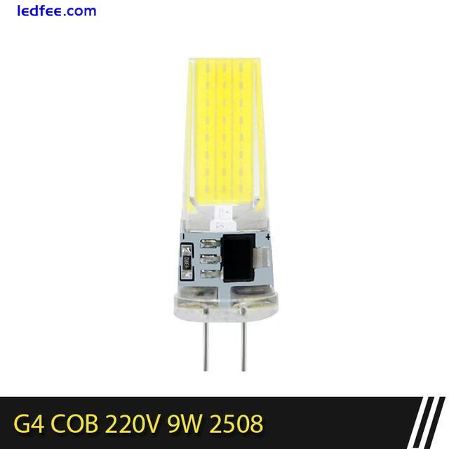 G4 G9 LED COB Light Bulb Dimmable 6W 9W AC/DC 12V 220V Replace Mini Halogen Lamp 5 