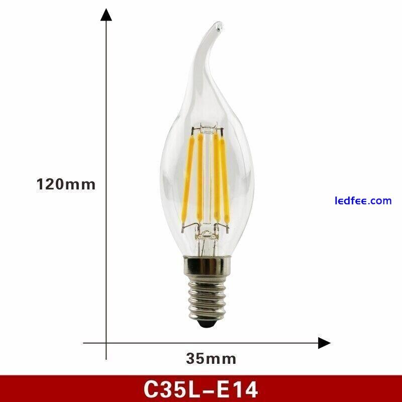 E27 E14 Led Bulb Light Retro Style Edison Vintage Industy Filament Antique 4 