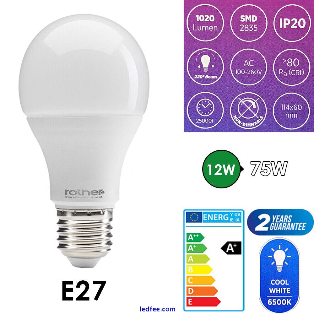 Light Bulb LED Bulbs Cool White E27 B22 LED 7W 9W 12W 6500K Energy Saving A+ 3 