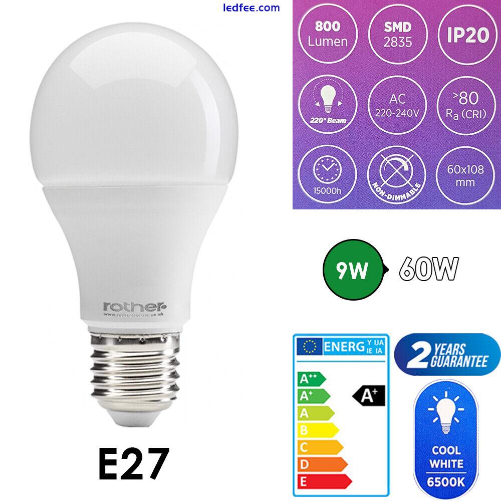 Light Bulb LED Bulbs Cool White E27 B22 LED 7W 9W 12W 6500K Energy Saving A+ 2 