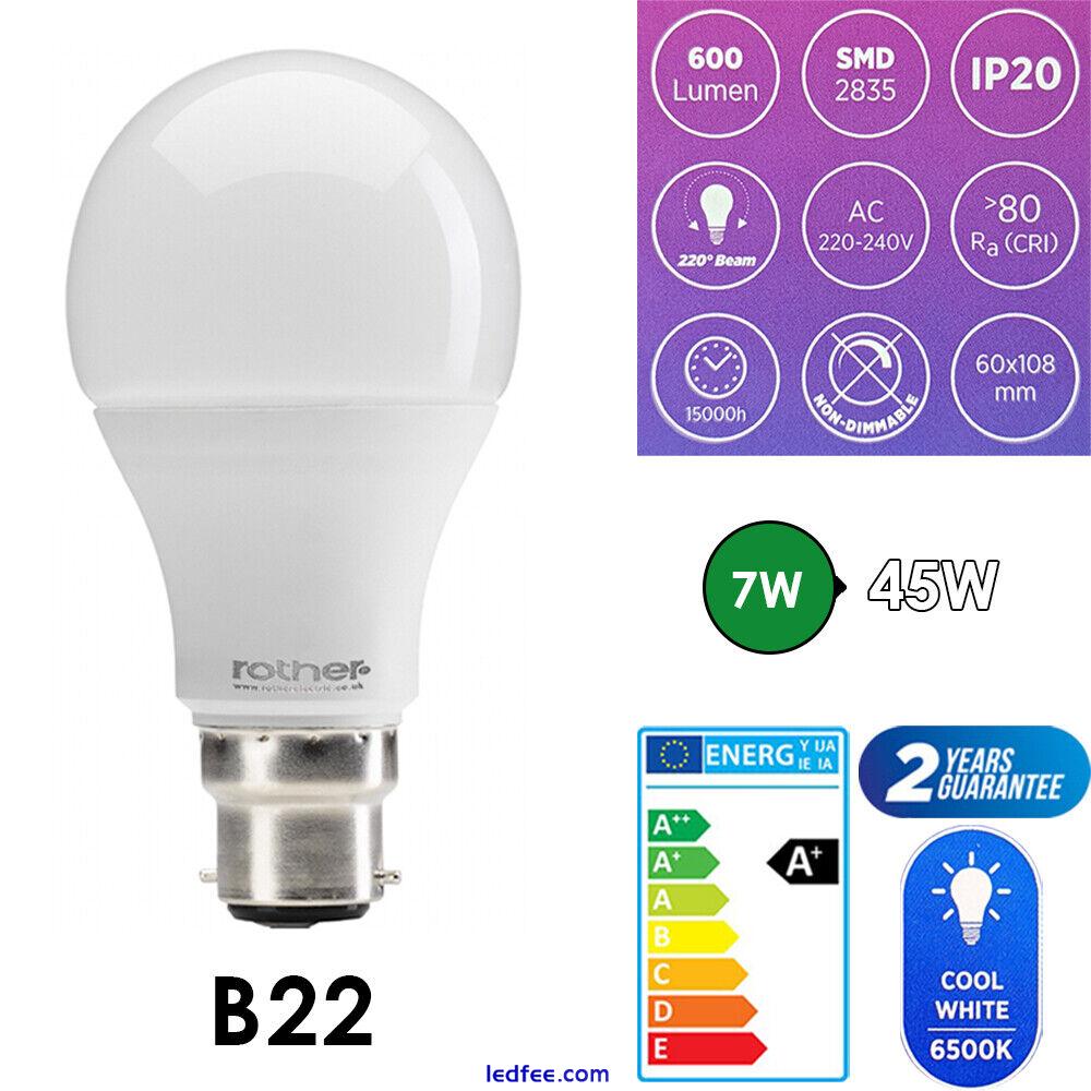Light Bulb LED Bulbs Cool White E27 B22 LED 7W 9W 12W 6500K Energy Saving A+ 4 