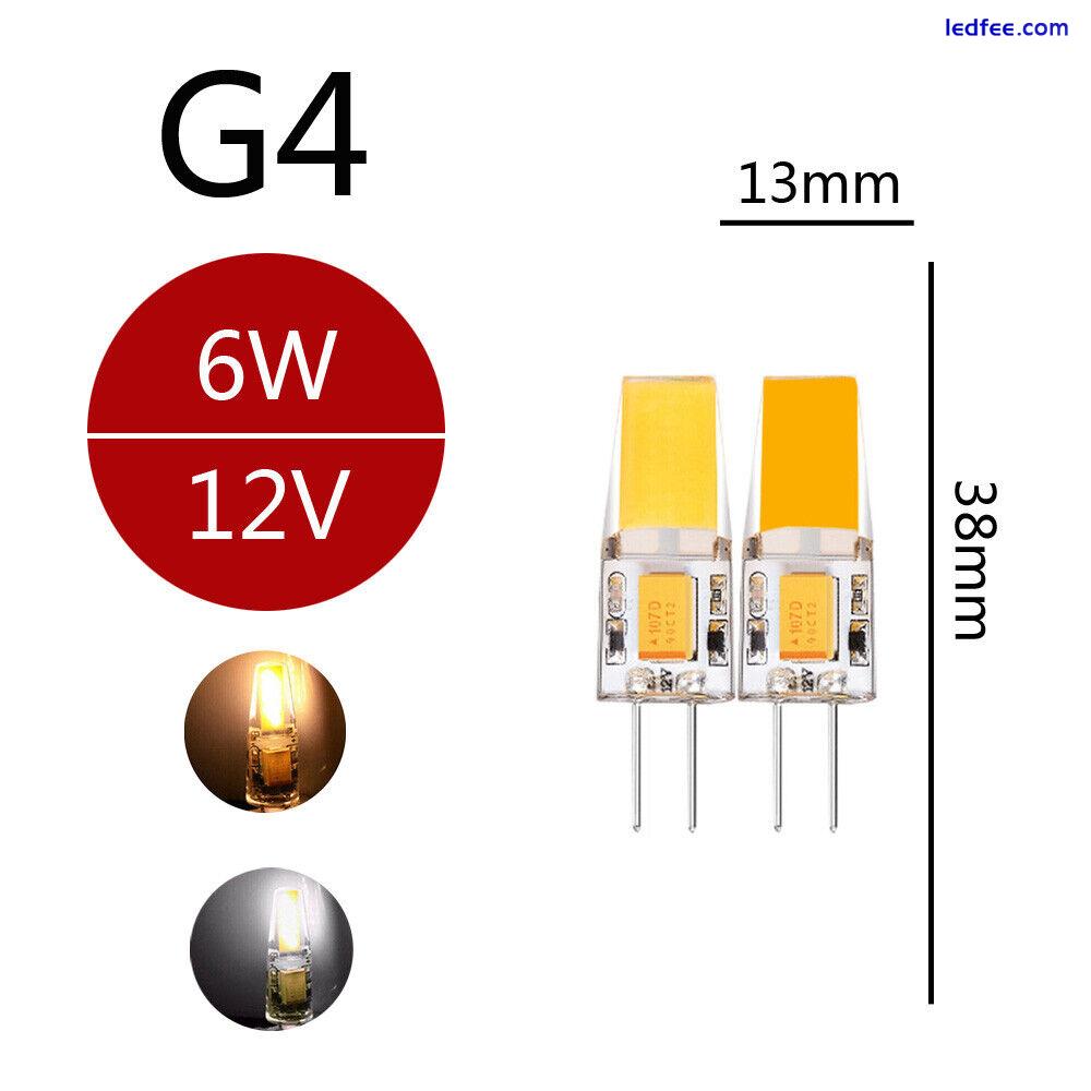G4 G9 LED Light Bulb 3W 5W 6W 9W COB Dimmable Lamp AC 12V 240V Cool / Warm White 3 