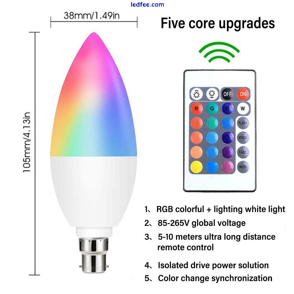 Tuya Zigbee E14 Smart LED Light Bulb RGB+CCT Candle Lamp With Alexa Google UK! 2 