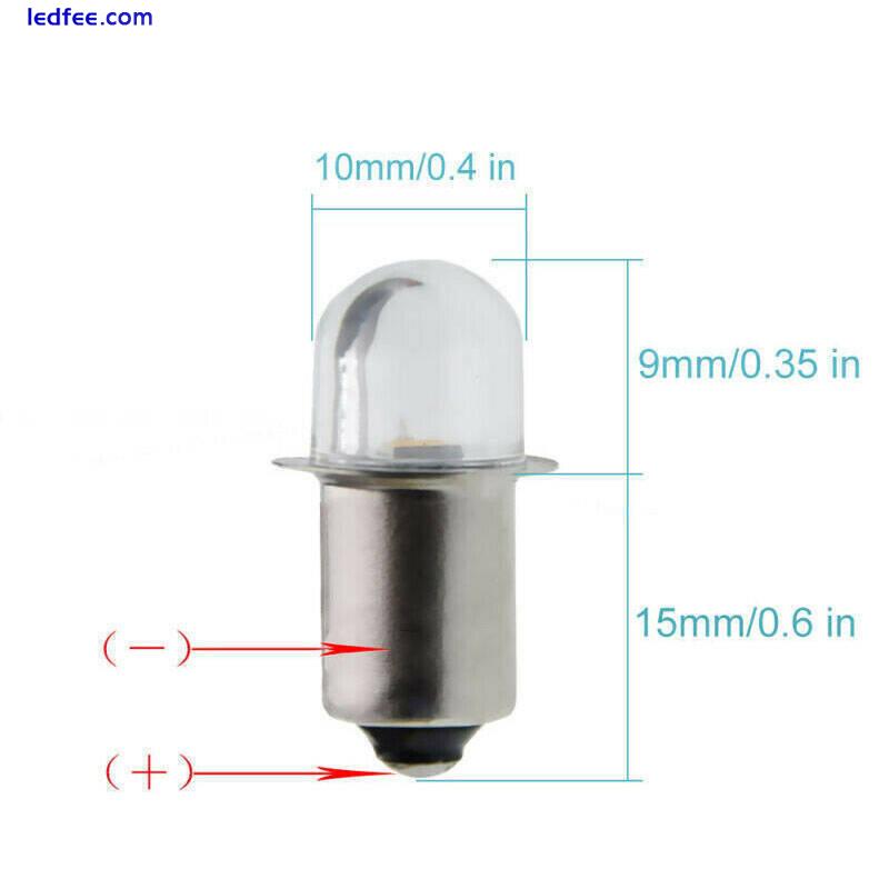 1/2xP13.5S LED Bulb 3V/4.5V/6V/12V/18V/24V DC Torch Replace Flashlight TorchLamp 1 
