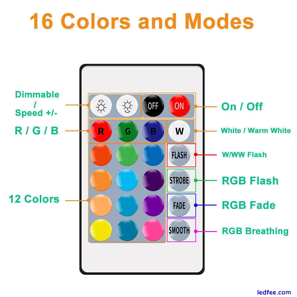 RGB B22 LED Bulb 10W Light Lights 12-Colour Changing Remote Control Lamp 0 