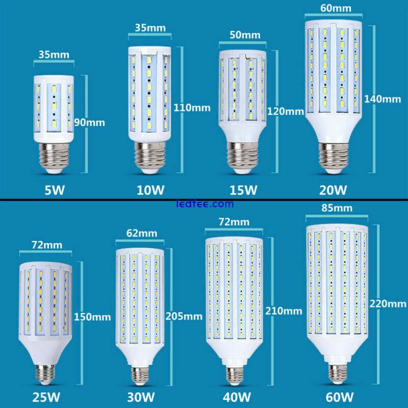 E27 LED bulb 5W 10W 15W 20W 25W 30W 40W 60W 80W SMD2835 Light Corn bulb Lamps 0 