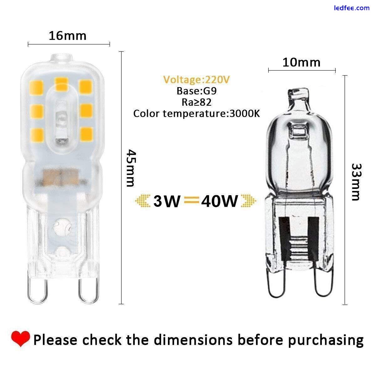 G9 LED Bulb 5W 7W Capsule Corn Warm/Cool White = 40W G9 Halogen Light Bulbs 230V 2 