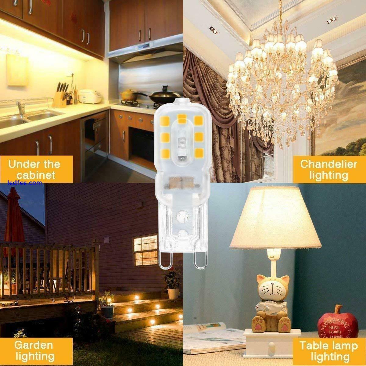 G9 LED Bulb 5W 7W Capsule Corn Warm/Cool White = 40W G9 Halogen Light Bulbs 230V 4 