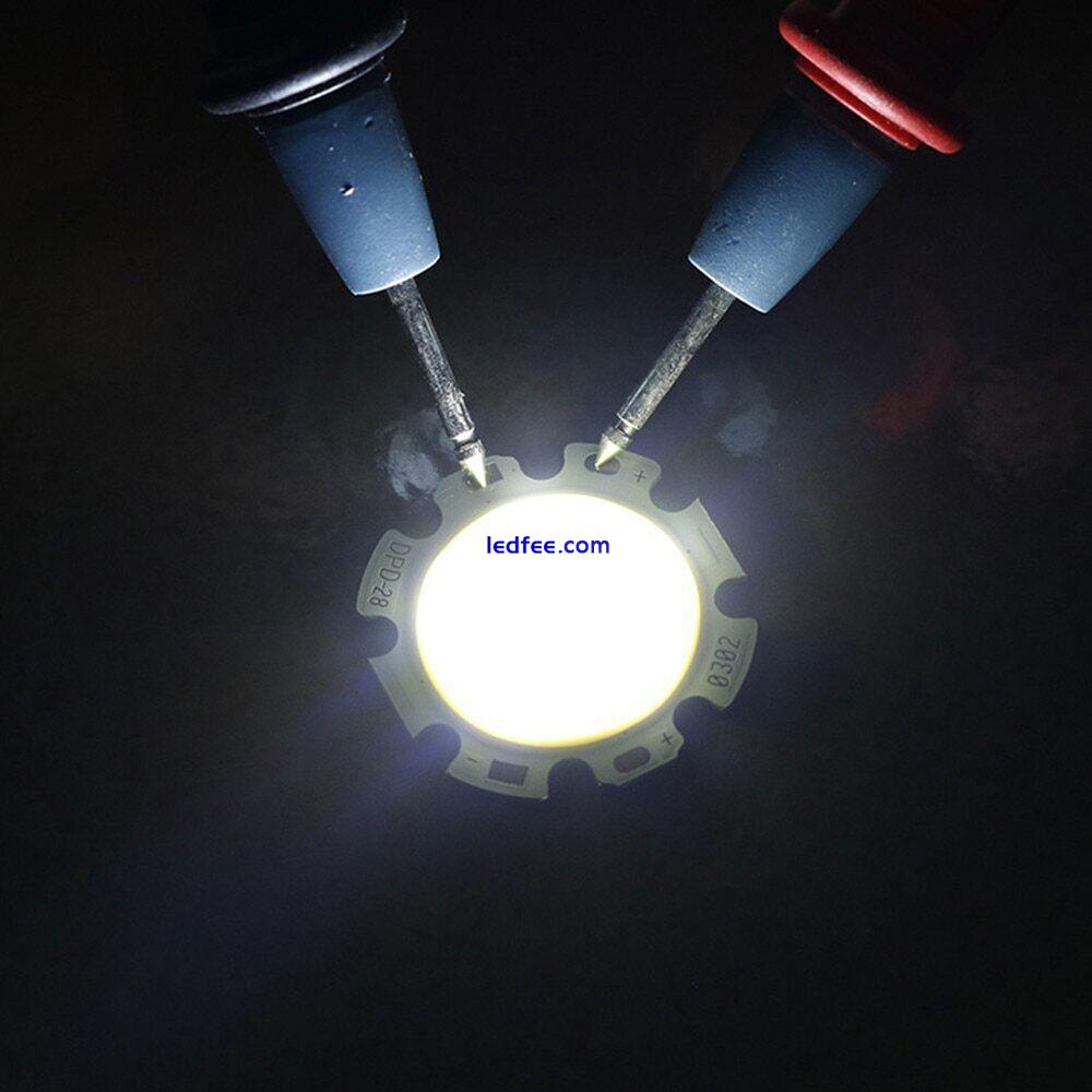LED COB Chip 3W 5W 7W 10W 12W White Lamp Bulb Round  Spot/Floodlight 9V 12V 36V 4 