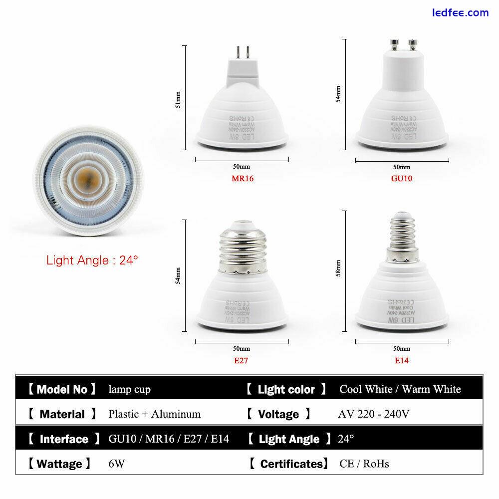 LED Spotlight Bulbs MR16 GU10 E27 E14 White Spot Lights Home Energy Saving Lamp 3 