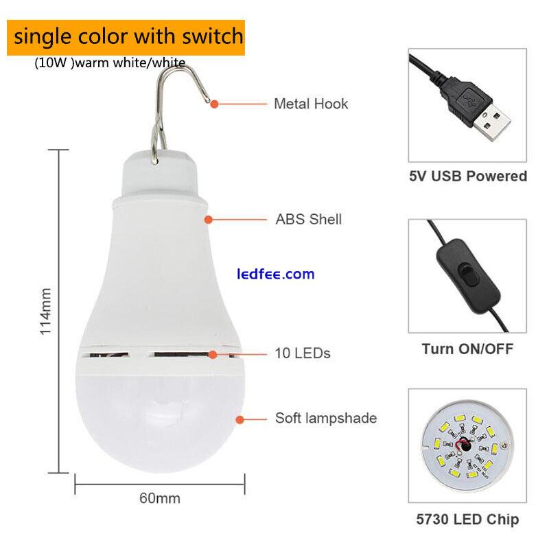 5V USB LED light Bulbs Energy Saving charging night Lighting Emergency lamp 1 