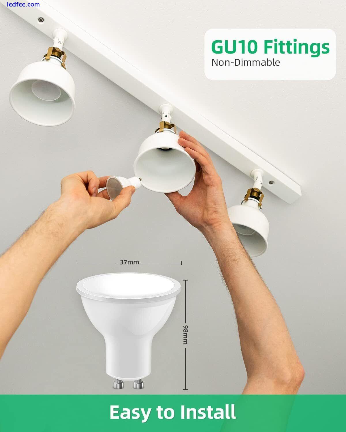 5W GU10 LED Bulbs Spotlight Lamps Warm White Cool White Down Lights 230V UK 1 