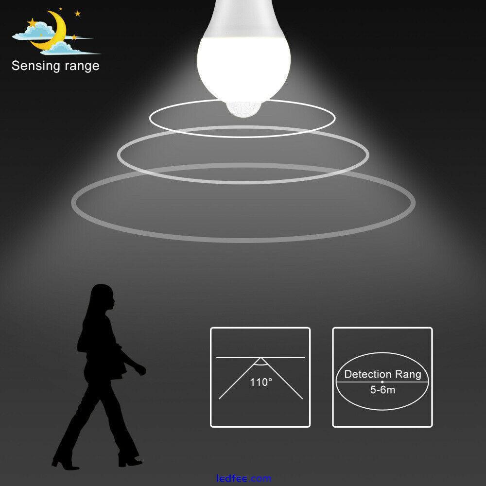 Dusk to Dawn E27 PIR Motion Sensor Lamp 12W LED Bulb Light Infrared Motion 4 