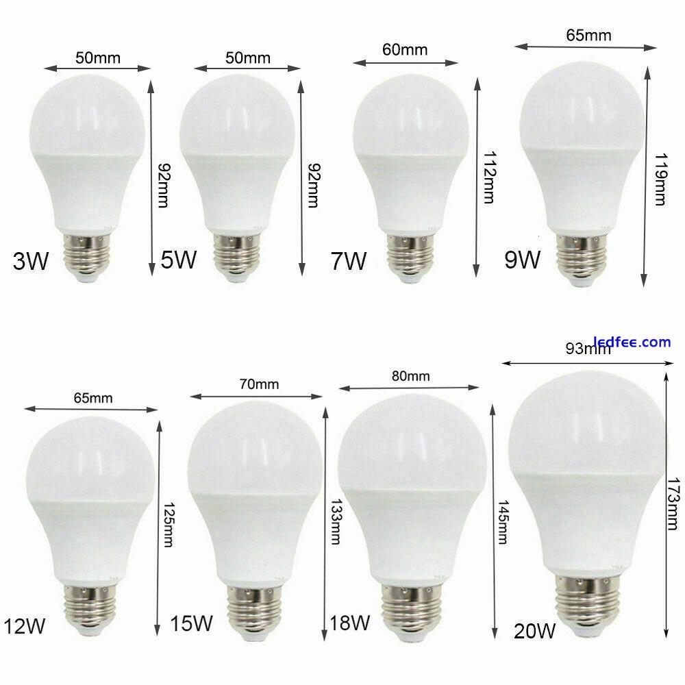 E27 LED Globe Bulb Lamp Light 3W 9W - 15W 18W 20W Cool Warm White Bright Lamps E 4 