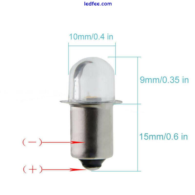 P13.5S LED Bulb DC 3V/4.5V/6V/12V/18V/24V Flashlight 6000K/3000K warm/cool light 0 