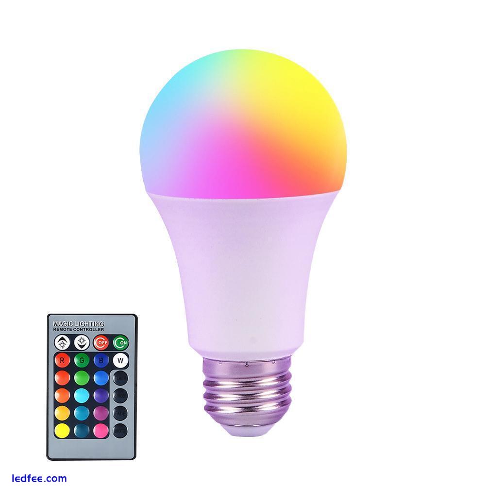 E27 LED Light Bulb 16 Color Changing With Remote For Home Party Room Decor✨ 5 